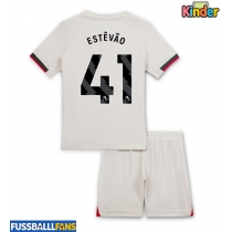 Chelsea Estevao Willian #41 Auswärts Trikotsatz Kinder 2025-26 Kurzarm (+ Kurze Hosen)